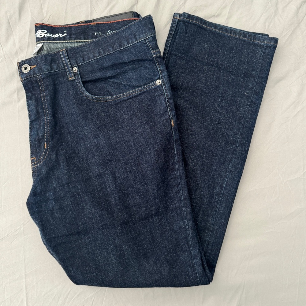 Eddie Bauer Men's Dark Blue Jeans